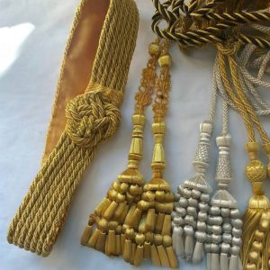 Gold & Silver Ceremonial Cincture Cords with Tassels
