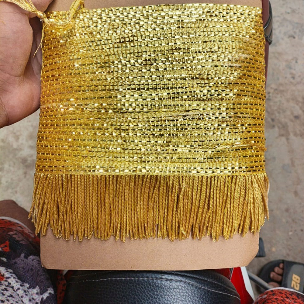 Metallic Gold Bullion Fringe Trim