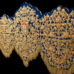 Royal Blue & Gold Embroidered Ceremonial Mantle